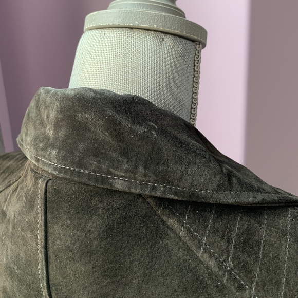 BCBGeneration Suede Leather Moto Jacket - Picture 5 of 16